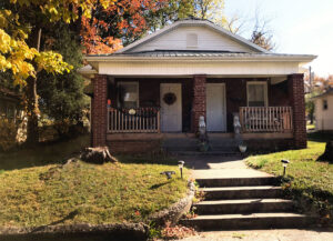 Photograph of brick bungalow for rent near downtown Johnson City, TN