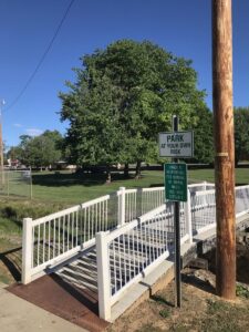 Photograph of entrance to Kiwanis Park in downtown Johnson City, TN